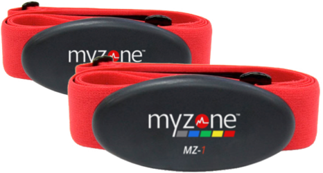 Two MYZONE® MZ-1 exercise belts